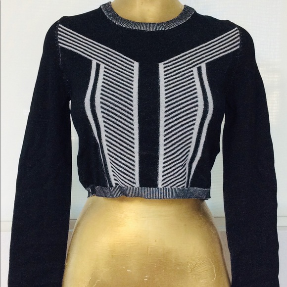 SALE!  NWT ELEVEN PARIS LA Collection Cropped SWEATER M - Picture 8 of 16